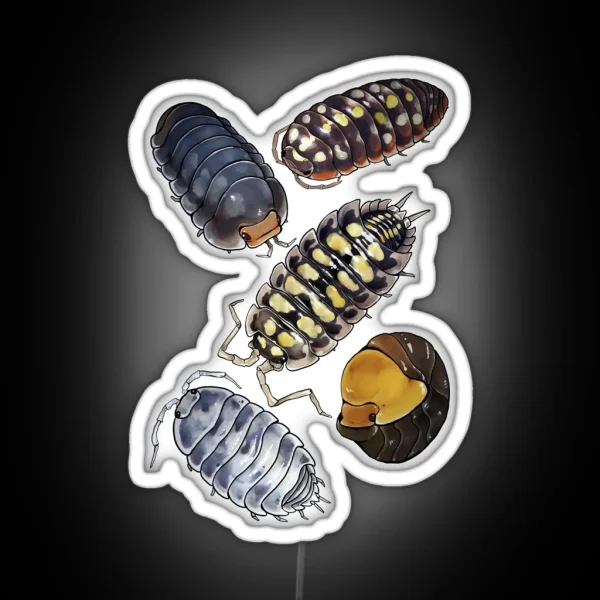 Isopods RGB Neon Sign