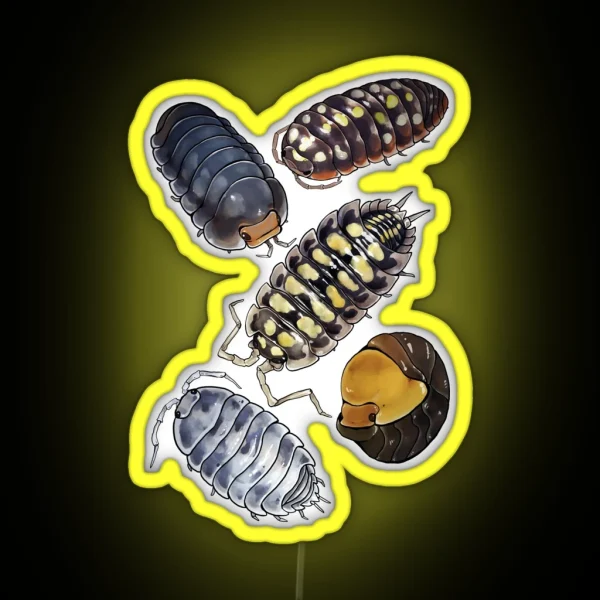 Isopods RGB Neon Sign