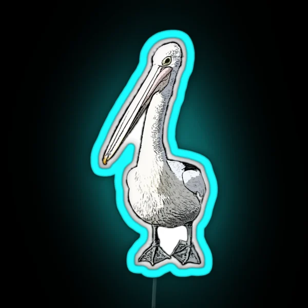 It Is A Pelicans Life CARTOON PELICAN BASED RGB Neon Sign