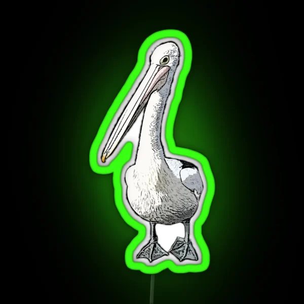 It Is A Pelicans Life CARTOON PELICAN BASED RGB Neon Sign