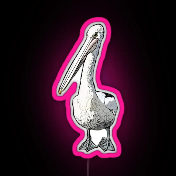 It Is A Pelicans Life CARTOON PELICAN BASED RGB Neon Sign
