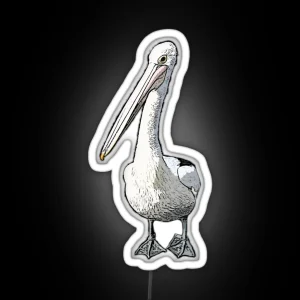 It Is A Pelicans Life CARTOON PELICAN BASED ON A REAL PELICAN AT SYDNEY FISH MARKETS RGB Neon Sign