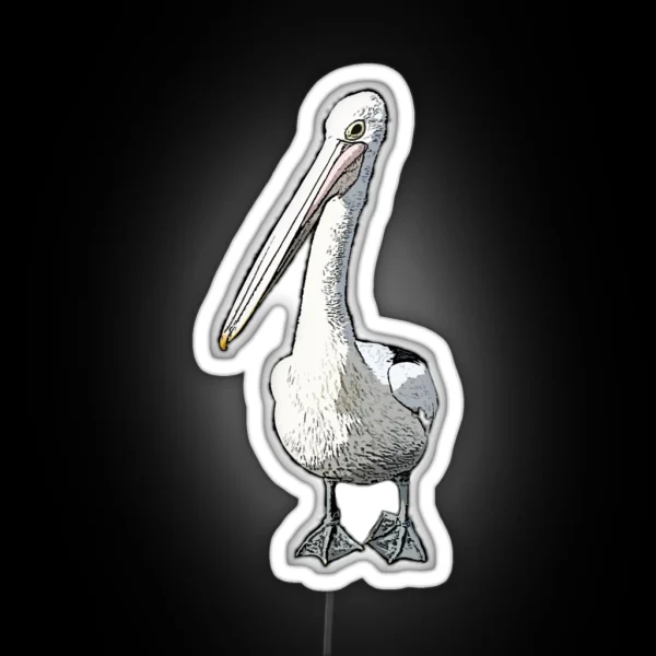 It Is A Pelicans Life CARTOON PELICAN BASED RGB Neon Sign