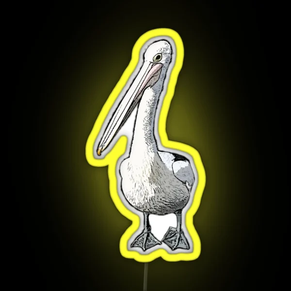 It Is A Pelicans Life CARTOON PELICAN BASED RGB Neon Sign