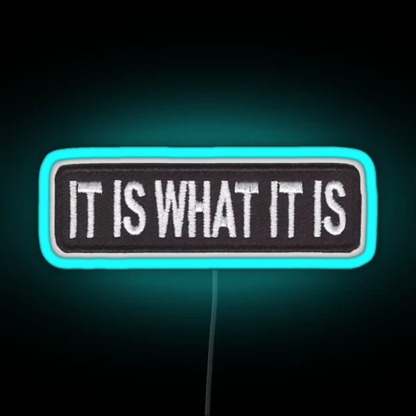 It Is What It Is Led RGB Neon Sign