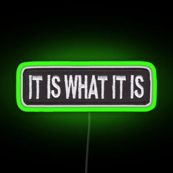 It Is What It Is Led RGB Neon Sign
