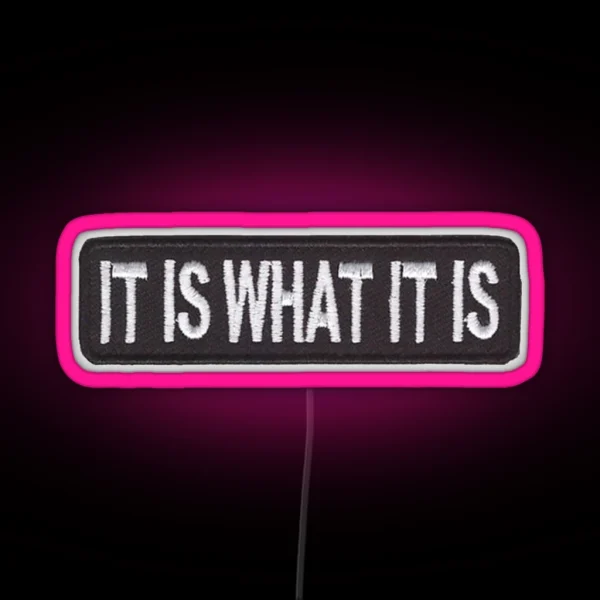 It Is What It Is Led RGB Neon Sign