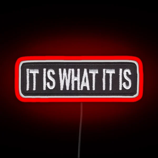 It Is What It Is Led RGB Neon Sign
