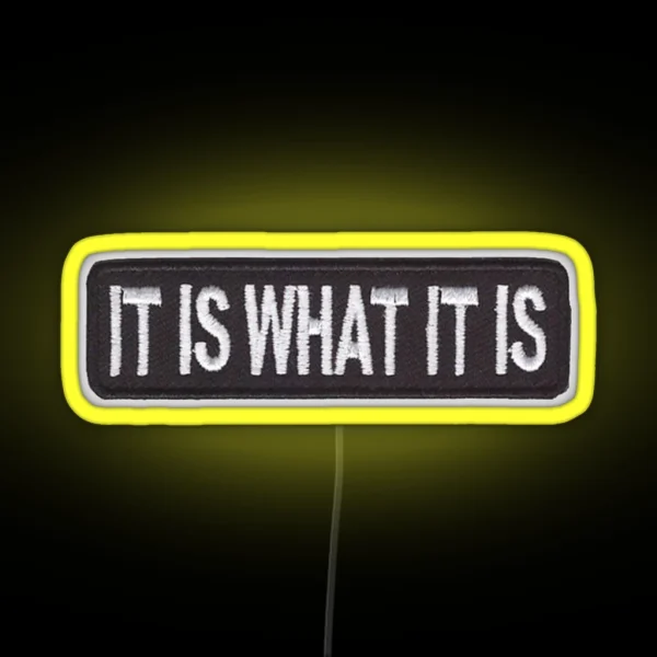 It Is What It Is Led RGB Neon Sign