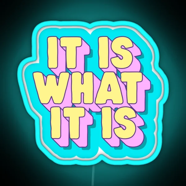 It Is What It Is RGB Neon Sign