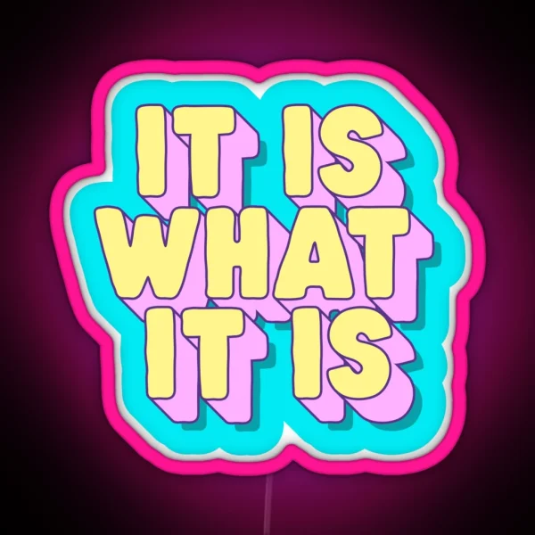 It Is What It Is RGB Neon Sign