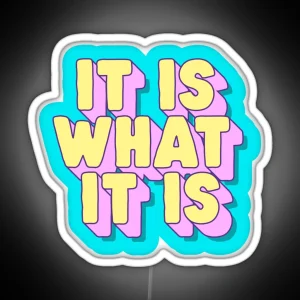 It Is What It Is RGB Neon Sign