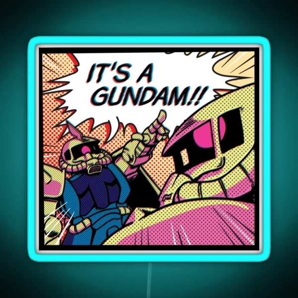 IT S A GUNDAM RGB Neon Sign