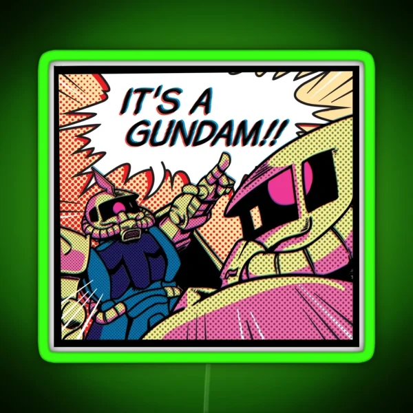 IT S A GUNDAM RGB Neon Sign