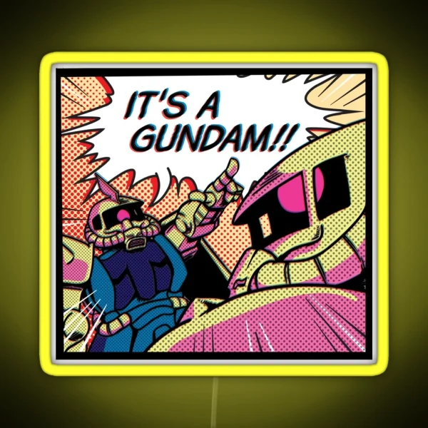 IT S A GUNDAM RGB Neon Sign