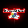 It S Crochet Time Funny Text Design For Crocheters RGB Neon Sign - Image 2