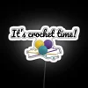 It S Crochet Time Funny Text Design For Crocheters RGB Neon Sign - Image 5