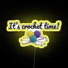 It S Crochet Time Funny Text Design For Crocheters RGB Neon Sign - Image 6