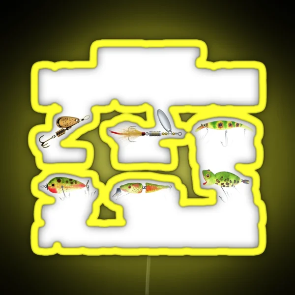 It S Not Hoarding If It S Fishing Lures RGB Neon Sign