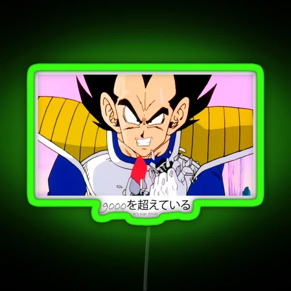 It S Over 9000 RGB Neon Sign