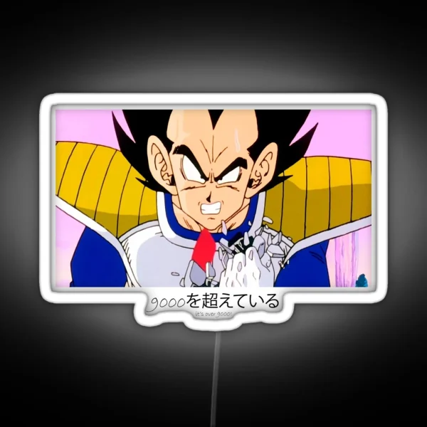 It S Over 9000 RGB Neon Sign