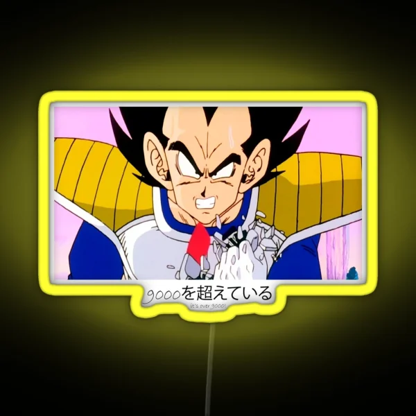 It S Over 9000 RGB Neon Sign