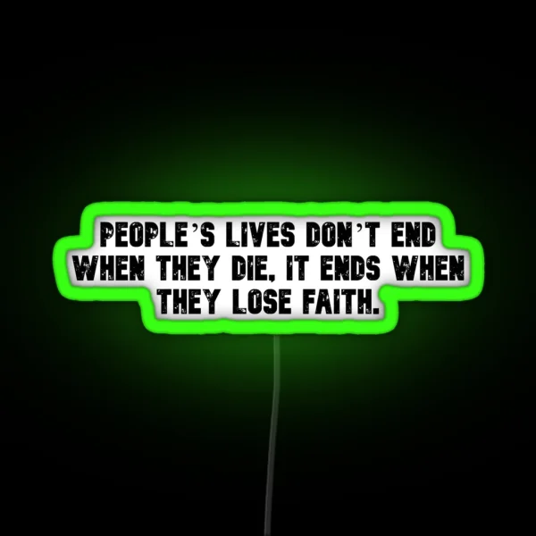 Itachi Quote RGB Neon Sign