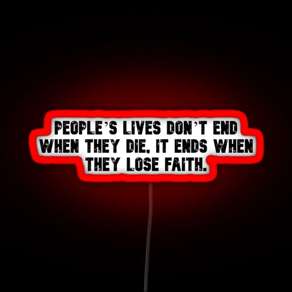 Itachi Quote RGB Neon Sign