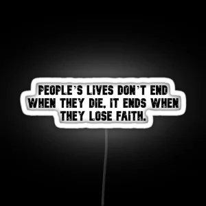 Itachi Quote RGB Neon Sign