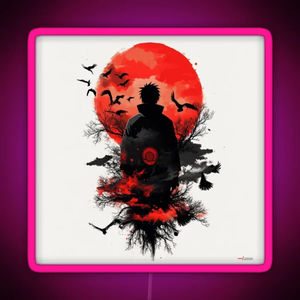 Itachi Silhouette RGB Neon Sign