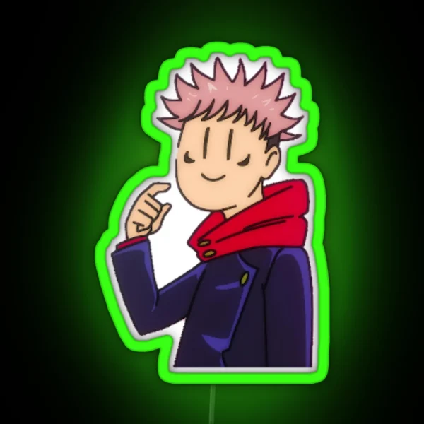 Itadori Yuji Cartoon Led RGB Neon Sign