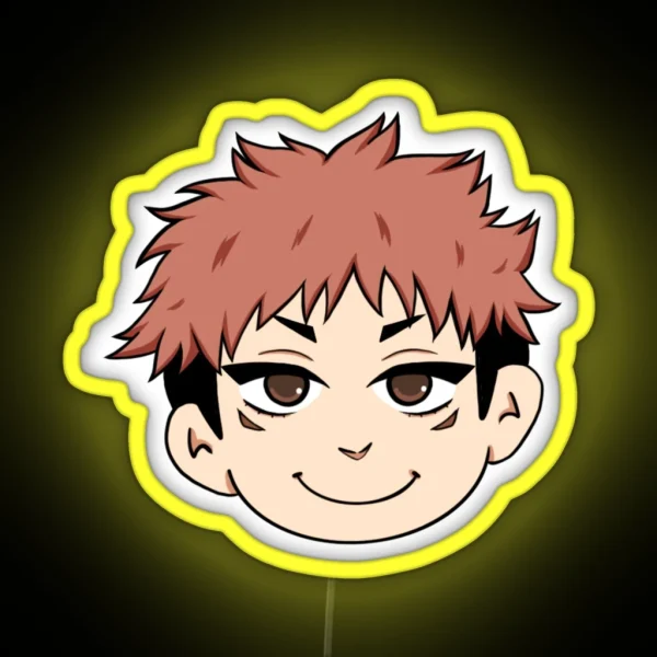 Itadori Yuji Chibi RGB Neon Sign