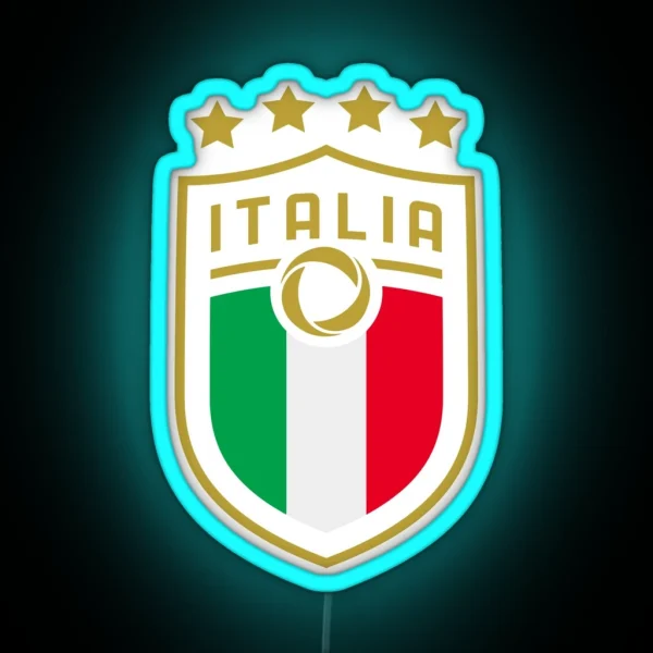 Italia Calcio Nazionale RGB Neon Sign