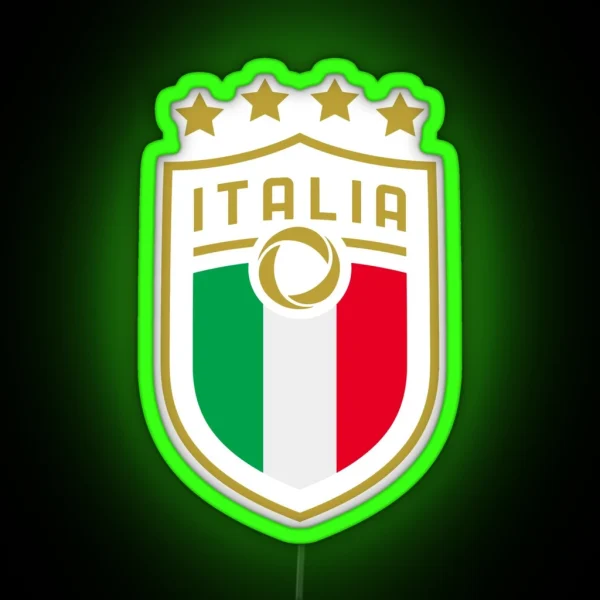 Italia Calcio Nazionale RGB Neon Sign