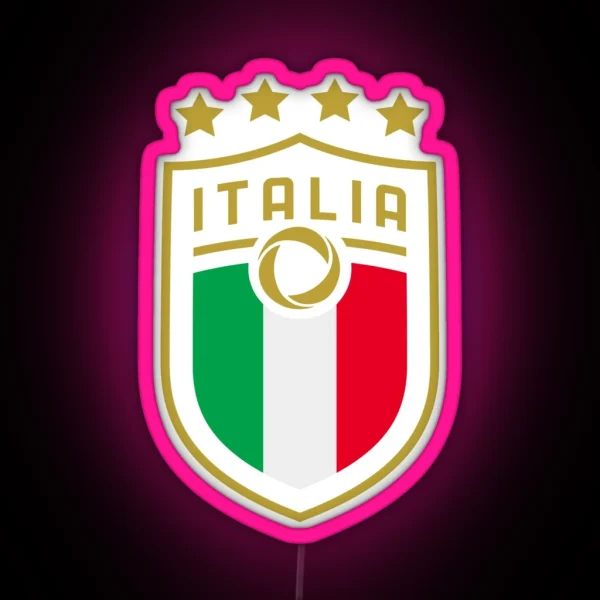 Italia Calcio Nazionale RGB Neon Sign