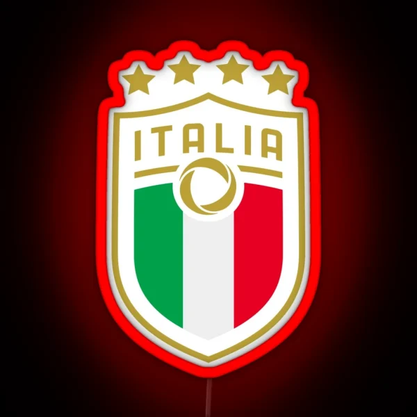 Italia Calcio Nazionale RGB Neon Sign