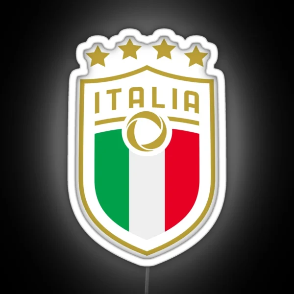 Italia Calcio Nazionale RGB Neon Sign