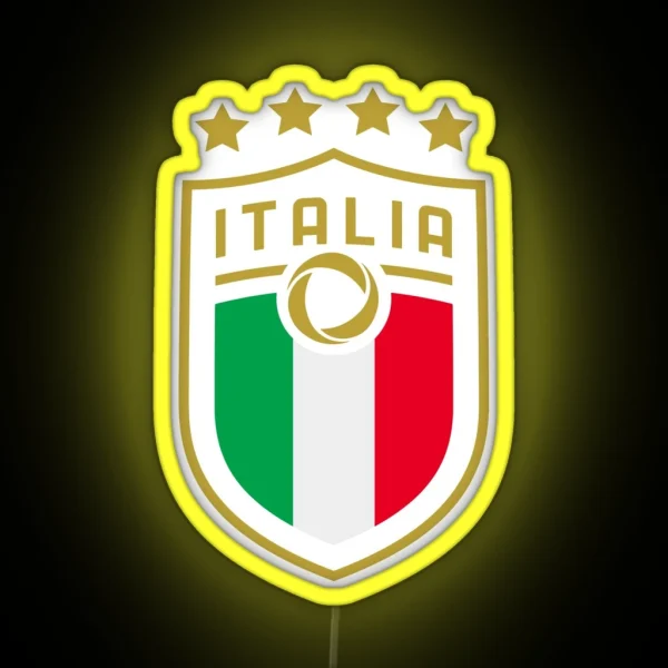 Italia Calcio Nazionale RGB Neon Sign