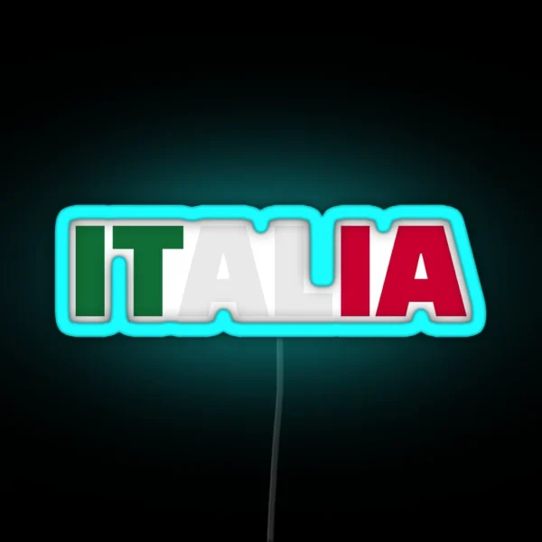 Italia Flag RGB Neon Sign