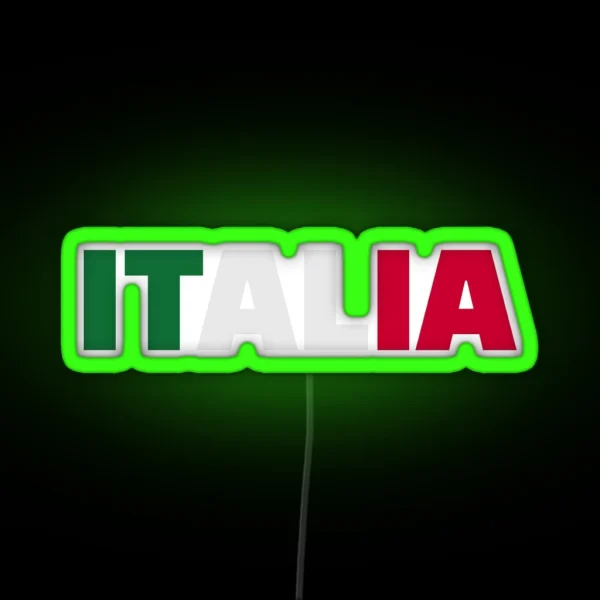 Italia Flag RGB Neon Sign