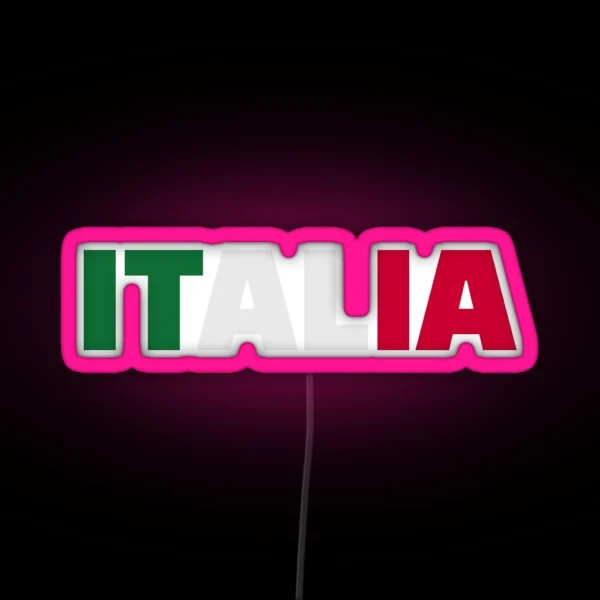 Italia Flag RGB Neon Sign