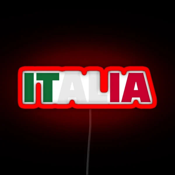 Italia Flag RGB Neon Sign