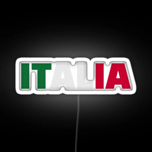 Italia Flag RGB Neon Sign