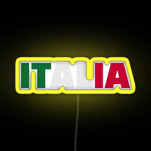 Italia Flag RGB Neon Sign