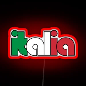 Italia Italian Flag RGB Neon Sign