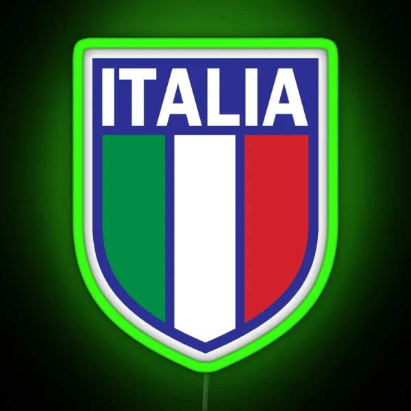 Italia Shield RGB Neon Sign
