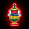 Italian Ace Of Cups Scopa Briscola Card RGB Neon Sign - Image 2