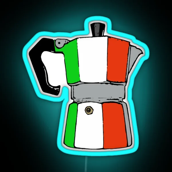 Italian Coffeepot RGB Neon Sign