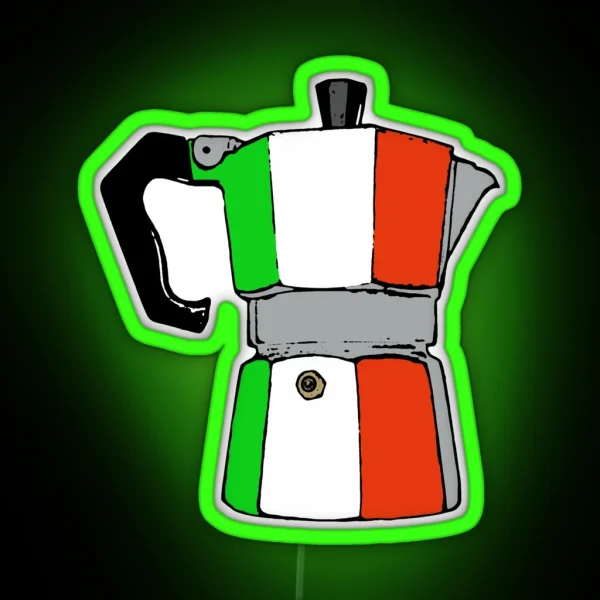 Italian Coffeepot RGB Neon Sign