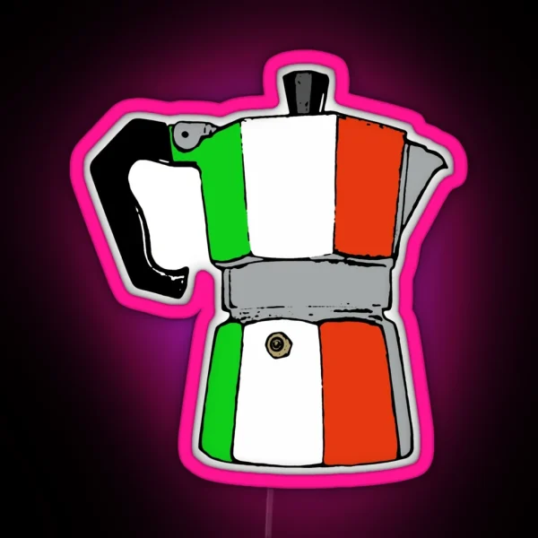 Italian Coffeepot RGB Neon Sign